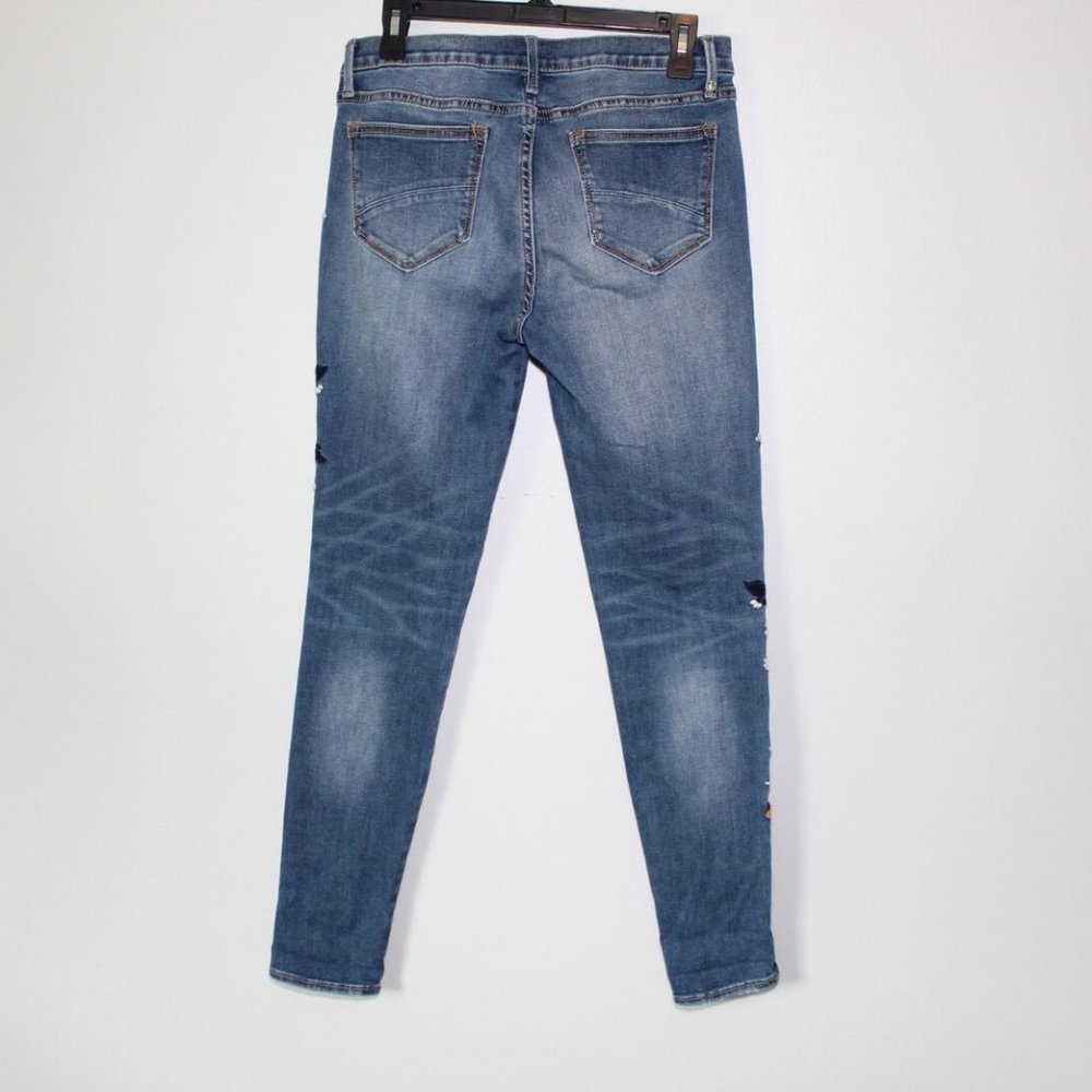 Driftwood Embroidered Jackie Jeans Birds Floral Stretch Women's Size 28 H13262 - Picture 7 of 10